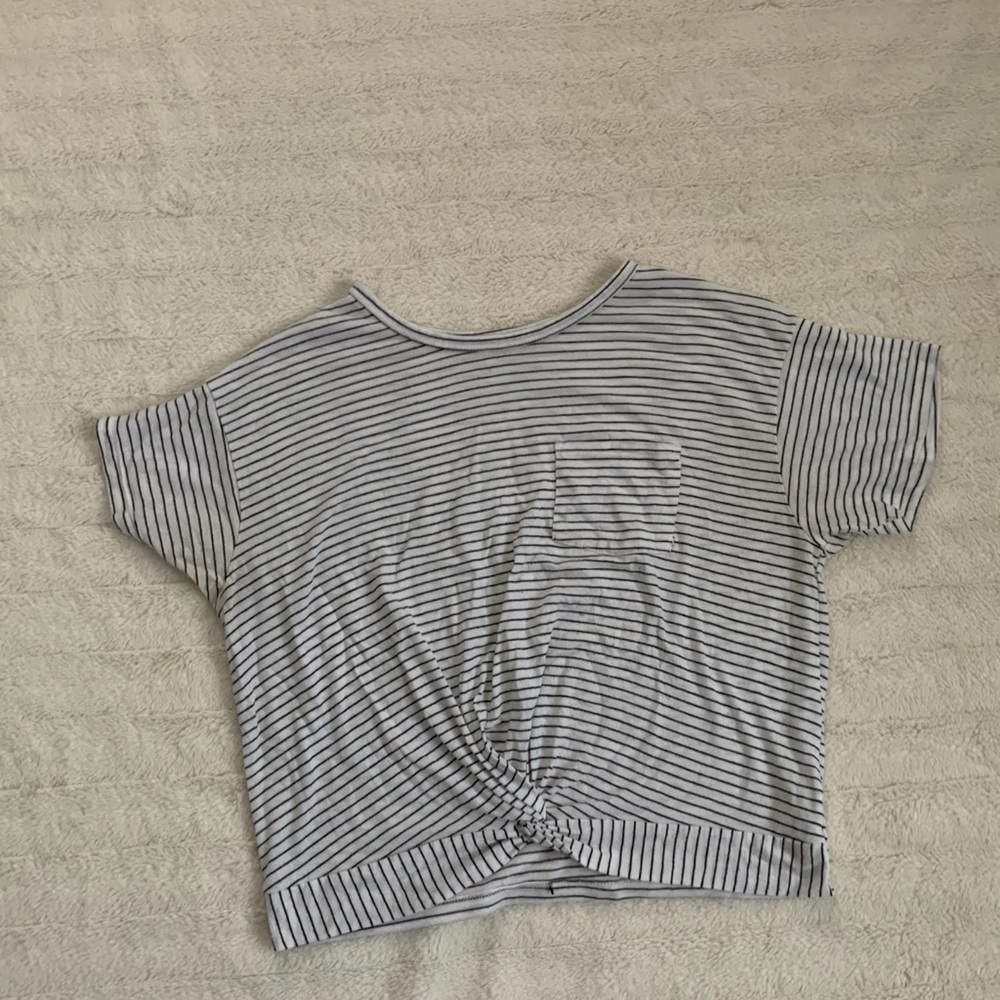 American Eagle Tie Front Tee